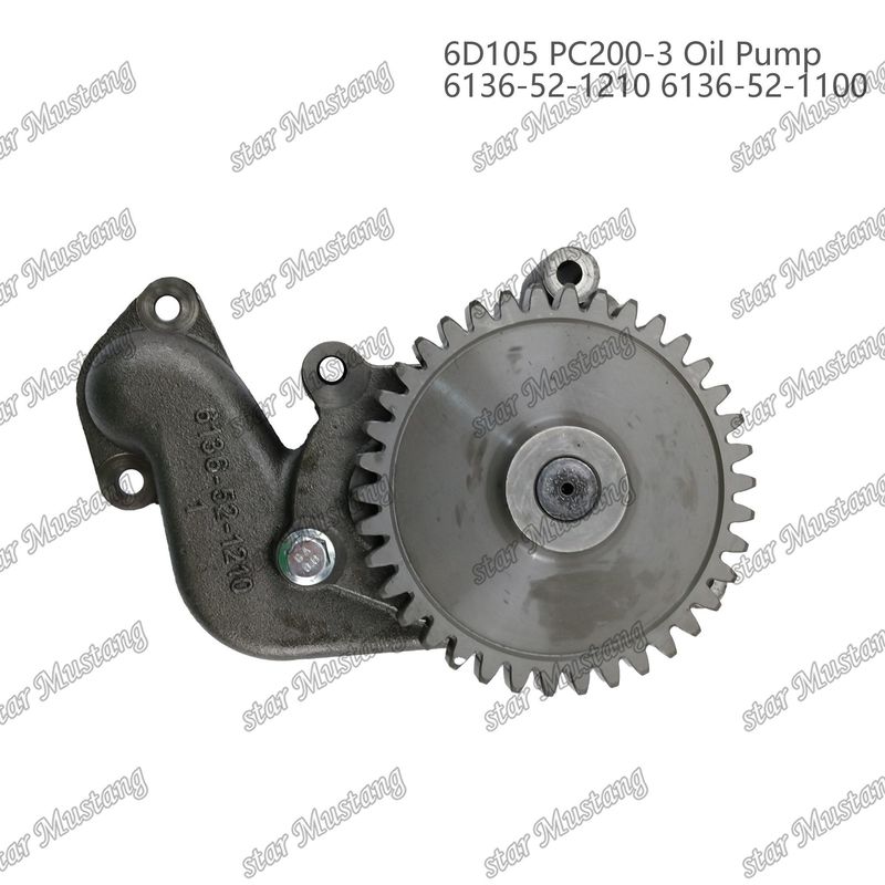 तेल पंप 6D105 PC200-3 6136-52-1210 6136-52-1100 कुमात्सु इंजन स्पेयर पार्ट्स के लिए