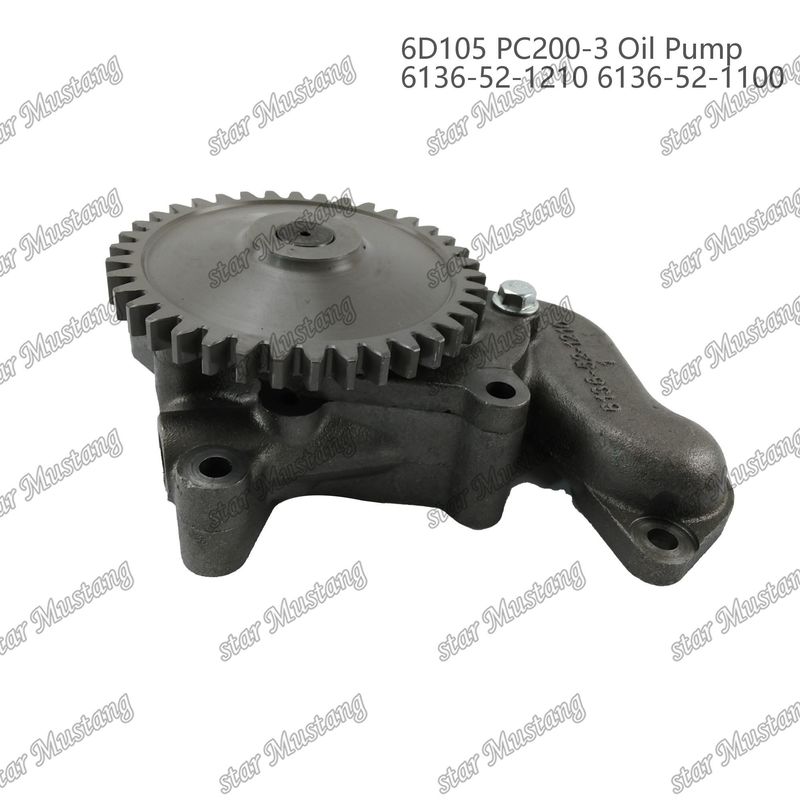 तेल पंप 6D105 PC200-3 6136-52-1210 6136-52-1100 कुमात्सु इंजन स्पेयर पार्ट्स के लिए