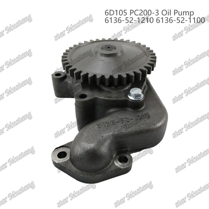 तेल पंप 6D105 PC200-3 6136-52-1210 6136-52-1100 कुमात्सु इंजन स्पेयर पार्ट्स के लिए