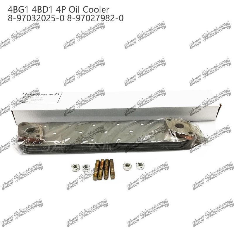 तेल कूलर 4BG1 4BD1 4P 8-97032025-0 8-97027982-0 Isuzu इंजन स्पेयर पार्ट्स के लिए