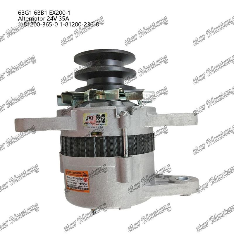 अल्टरनेटर 6BG1 6BB1 EX200-1 24V 35A 1-81200-365-0 1-81200-236-0