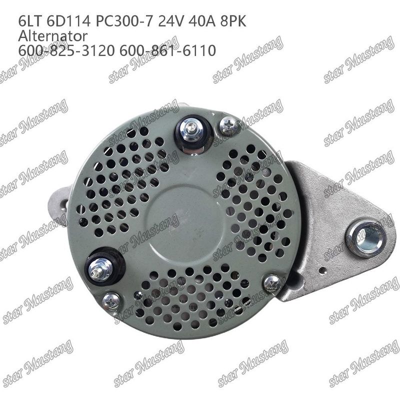 अल्टरनेटर 6LT 6D114 PC300-7 24V 40A 8PK 600-825-3120 600-861-6110