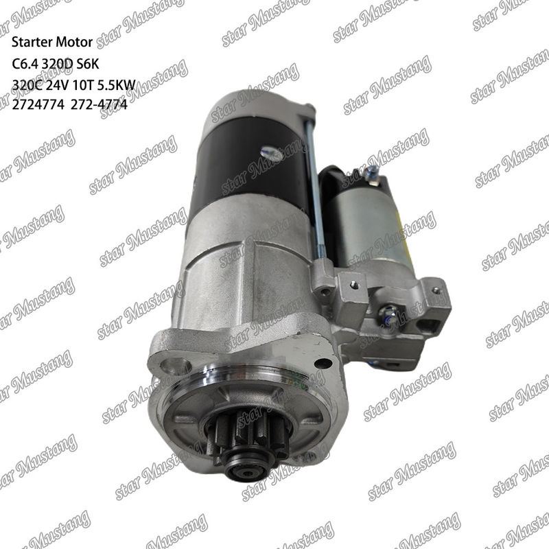 इंजन स्टार्टर मोटर C6.4 320D S6K 320C 24V 10T 5.5KW 2724774 272-4774 कैटरपिलर इंजन स्पेयर पार्ट्स के लिए