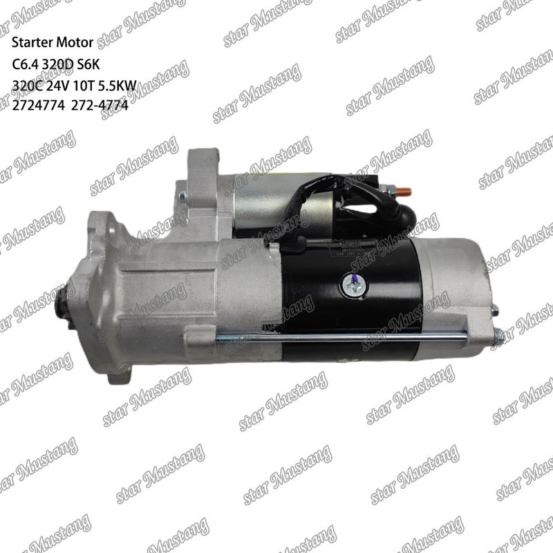 इंजन स्टार्टर मोटर C6.4 320D S6K 320C 24V 10T 5.5KW 2724774 272-4774 कैटरपिलर इंजन स्पेयर पार्ट्स के लिए