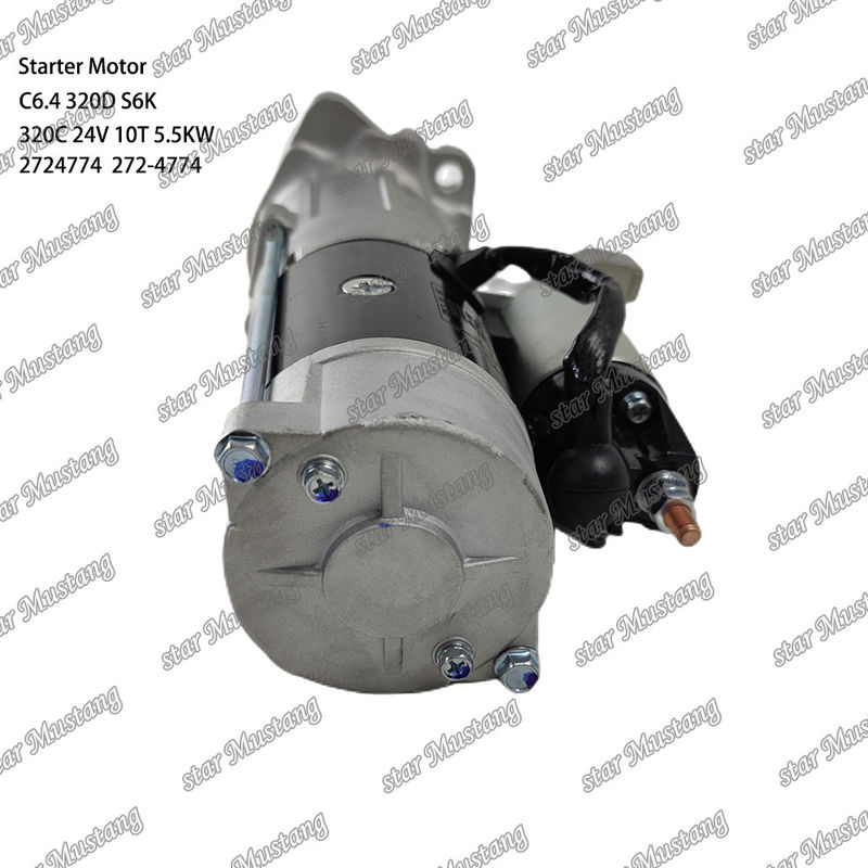 इंजन स्टार्टर मोटर C6.4 320D S6K 320C 24V 10T 5.5KW 2724774 272-4774 कैटरपिलर इंजन स्पेयर पार्ट्स के लिए