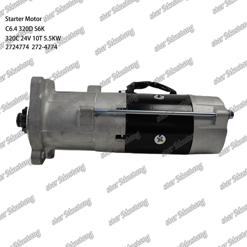 इंजन स्टार्टर मोटर C6.4 320D S6K 320C 24V 10T 5.5KW 2724774 272-4774 कैटरपिलर इंजन स्पेयर पार्ट्स के लिए