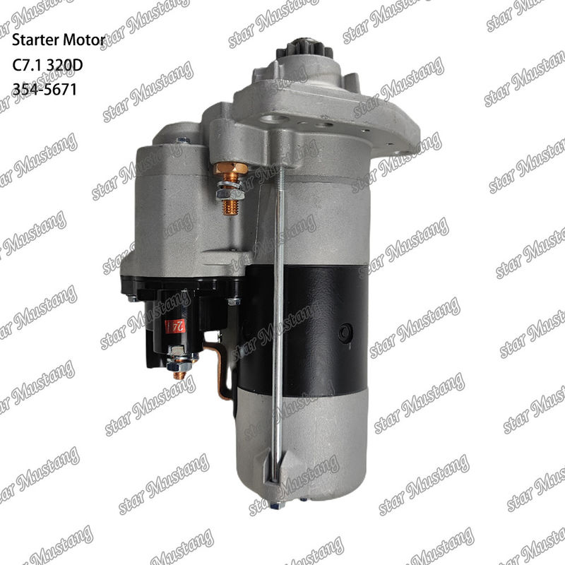 इंजन स्टार्टर मोटर C7.1 320D 24V 10T 7.5KW 354-5671 कैटरपिलर इंजन स्पेयर पार्ट्स के लिए