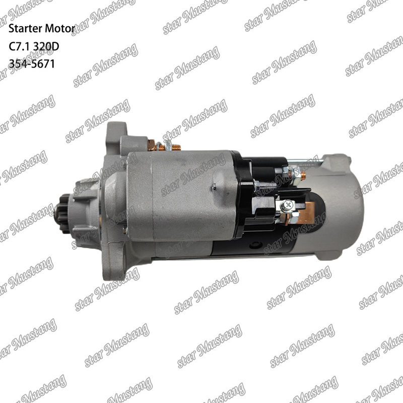 इंजन स्टार्टर मोटर C7.1 320D 24V 10T 7.5KW 354-5671 कैटरपिलर इंजन स्पेयर पार्ट्स के लिए