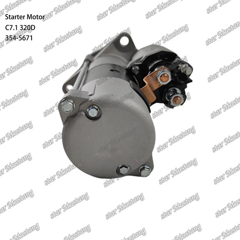 इंजन स्टार्टर मोटर C7.1 320D 24V 10T 7.5KW 354-5671 कैटरपिलर इंजन स्पेयर पार्ट्स के लिए