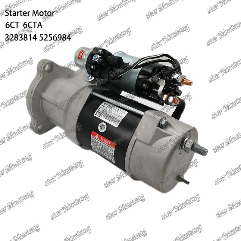 6CT 6CTA इंजन स्टार्टर मोटर 24V 12T 3283814 3415537 5256984 CUMMINS इंजन स्पेयर पार्ट्स के लिए