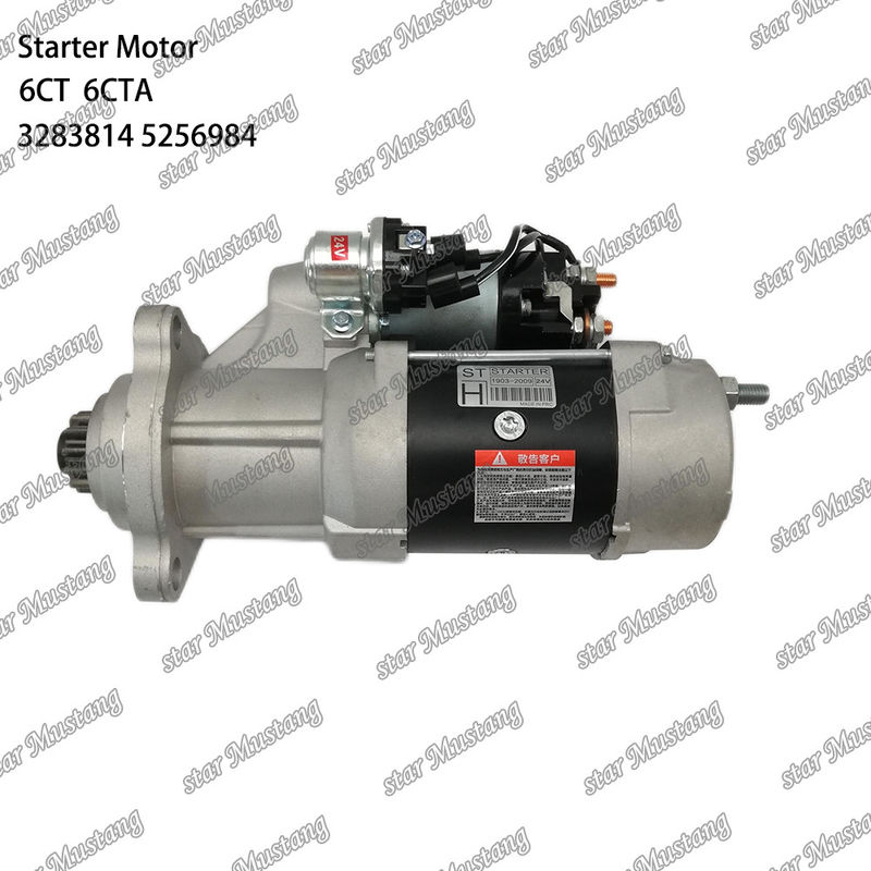 6CT 6CTA इंजन स्टार्टर मोटर 24V 12T 3283814 3415537 5256984 CUMMINS इंजन स्पेयर पार्ट्स के लिए