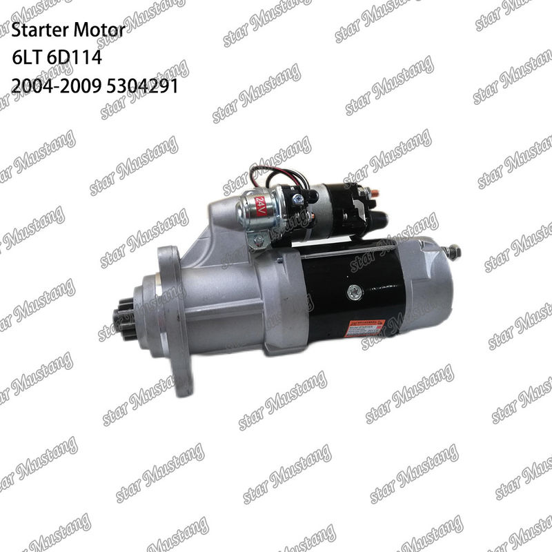 6LT 6D114 PC300-8 इंजन स्टार्टर मोटर 24V 12T 8.5KW 2004-2009 02T911023 5256984 5304291 CUMMINS इंजन स्पेयर पार्ट्स के लिए