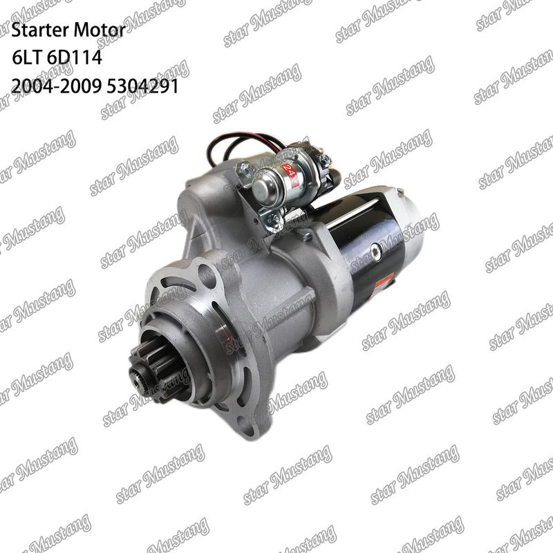 6LT 6D114 PC300-8 इंजन स्टार्टर मोटर 24V 12T 8.5KW 2004-2009 02T911023 5256984 5304291 CUMMINS इंजन स्पेयर पार्ट्स के लिए