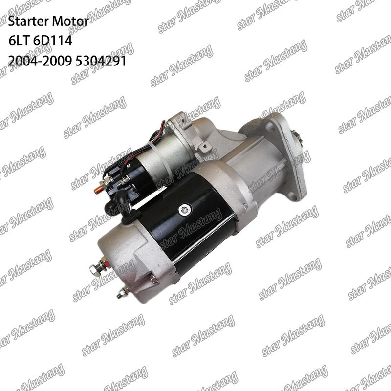 6LT 6D114 PC300-8 इंजन स्टार्टर मोटर 24V 12T 8.5KW 2004-2009 02T911023 5256984 5304291 CUMMINS इंजन स्पेयर पार्ट्स के लिए