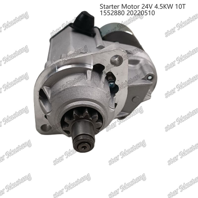 1552880 इंजन स्टार्टर मोटर 24V 4.5KW 10T 20220510 CUMMINS इंजन स्पेयर पार्ट्स के लिए