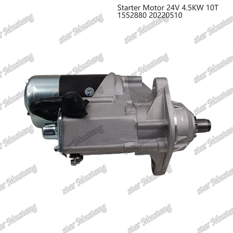 1552880 इंजन स्टार्टर मोटर 24V 4.5KW 10T 20220510 CUMMINS इंजन स्पेयर पार्ट्स के लिए