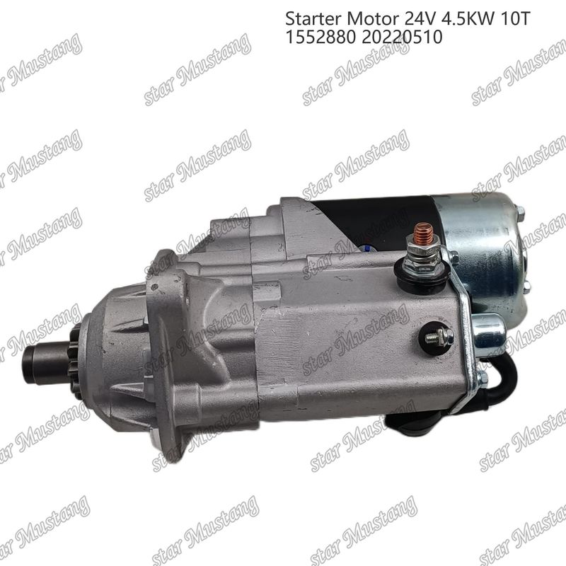 1552880 इंजन स्टार्टर मोटर 24V 4.5KW 10T 20220510 CUMMINS इंजन स्पेयर पार्ट्स के लिए