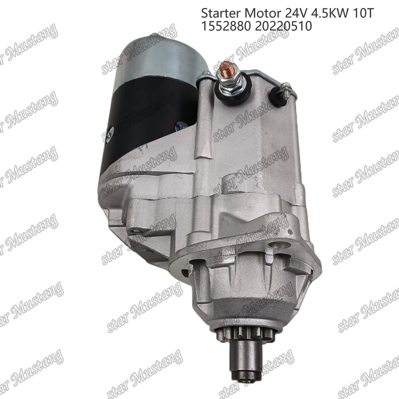 1552880 इंजन स्टार्टर मोटर 24V 4.5KW 10T 20220510 CUMMINS इंजन स्पेयर पार्ट्स के लिए