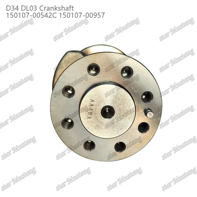 क्रैंकशाफ्ट D34 DL03 150107-00542C 150107-00957 Doosan इंजन स्पेयर पार्ट्स के लिए उपयुक्त