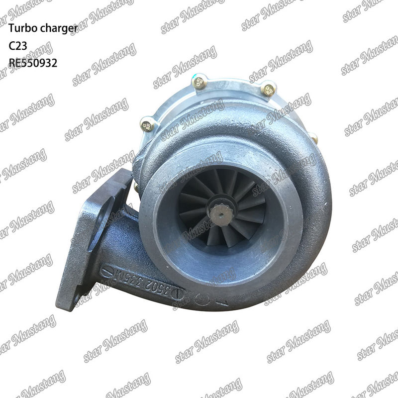 C23 228 John Deere RE550932 इंजन टर्बो चार्जर इंटीग्रल स्ट्रक्चर के साथ इंजन पार्ट और 6 महीने