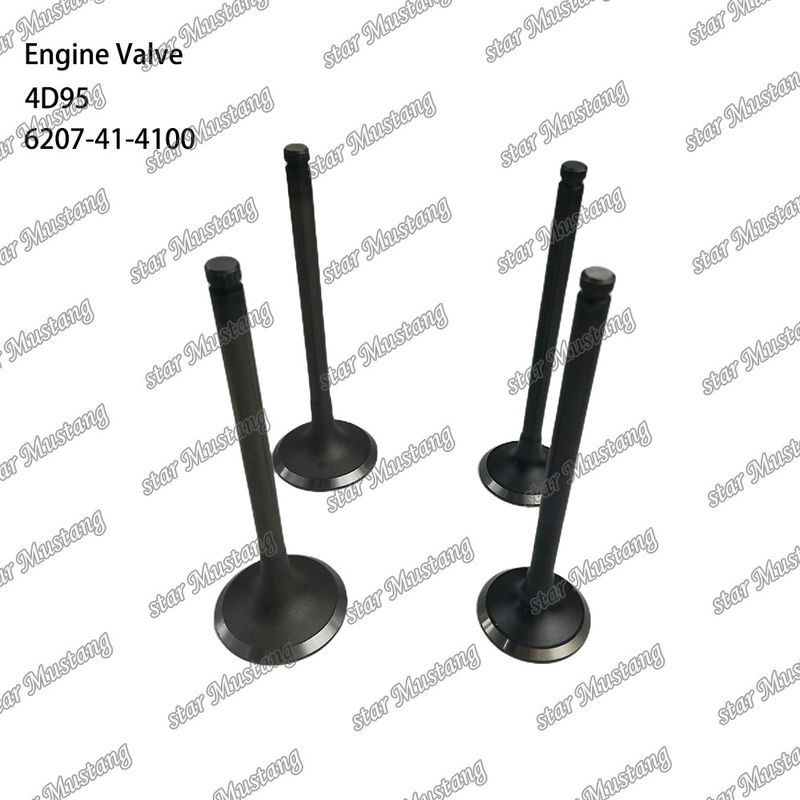 वाल्व 4D95 6207-41-4100 6207-41-4101 कोमात्सु इंजन स्पेयर पार्ट्स के लिए उपयुक्त
