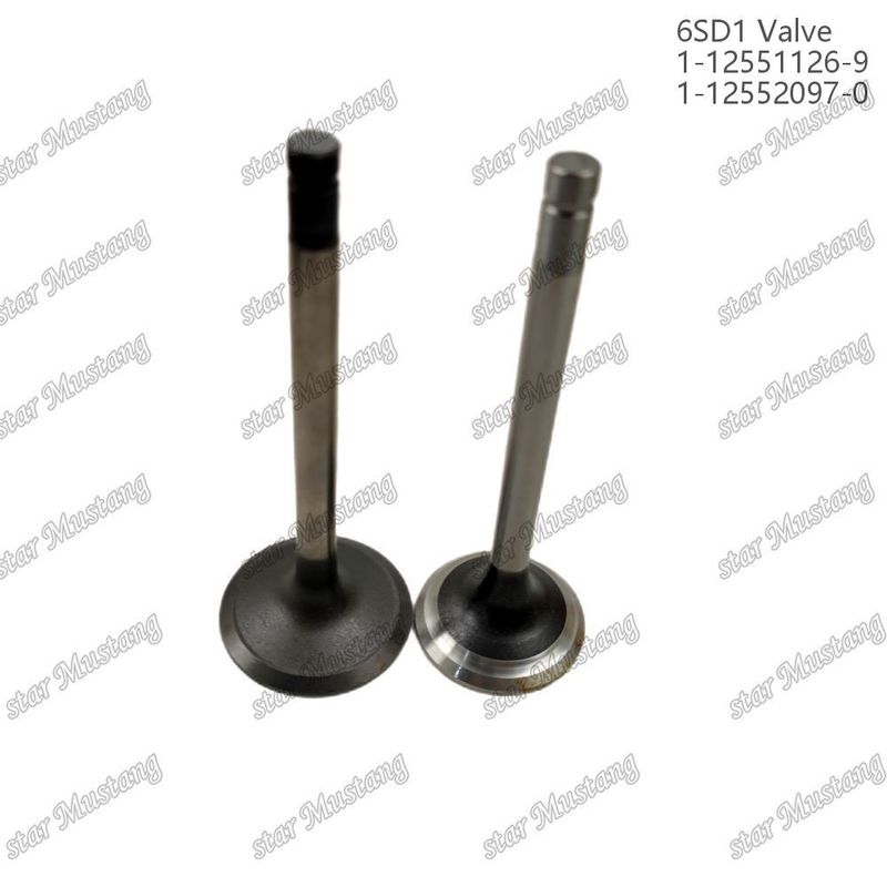 वाल्व 6SD1 1-12551126-9 1-12552097-0 इसुजु इंजन स्पेयर पार्ट्स के लिए उपयुक्त
