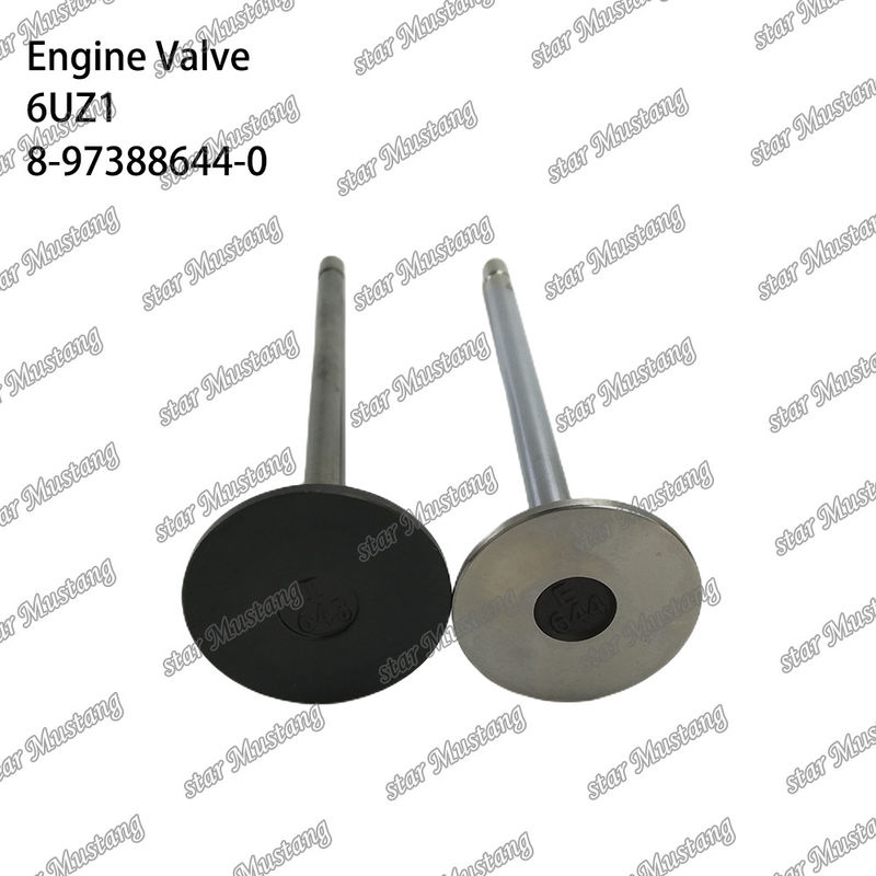 वाल्व 6UZ1 8-97388644-0 8-97388643-0 Isuzu इंजन स्पेयर पार्ट्स के लिए उपयुक्त