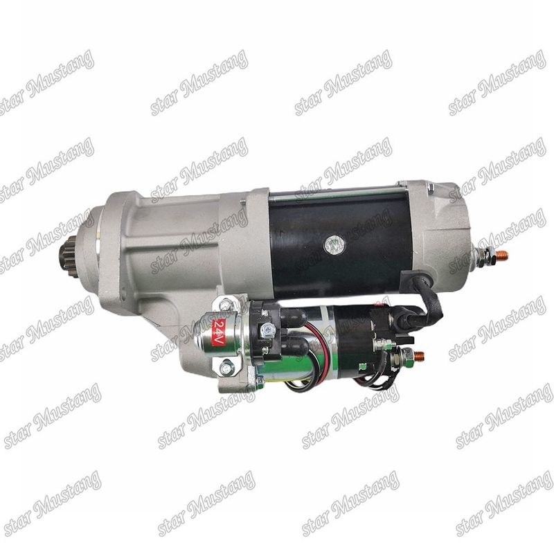 QSB6.7 R290-9 इंजन स्टार्टर मोटर 24V 10T 7.5KW For CUMMINS इंजन स्पेयर पार्ट्स