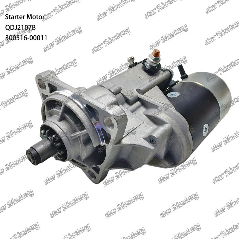 QDJ2107B इंजन स्टार्टर मोटर 300516-00011 24V 11T 4.5KW DOOSAN DAEWOO इंजन स्पेयर पार्ट्स के लिए