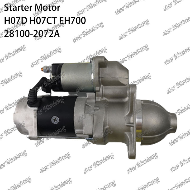 H07D H07CT EH700 EX220-5 इंजन स्टार्टर मोटर 24V 11T 5.5KW 28100-2072A 28100-1443A 28100-2271 HINO इंजन स्पेयर पार्ट्स के लिए