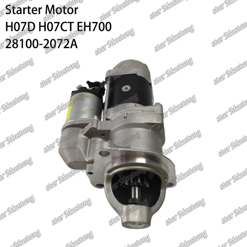 H07D H07CT EH700 EX220-5 इंजन स्टार्टर मोटर 24V 11T 5.5KW 28100-2072A 28100-1443A 28100-2271 HINO इंजन स्पेयर पार्ट्स के लिए