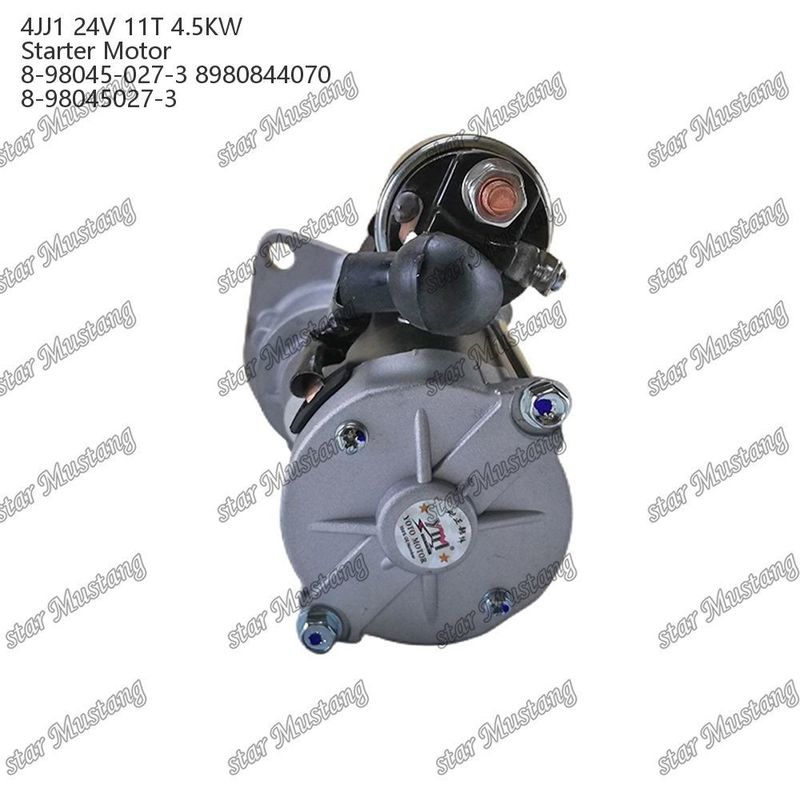 4JJ1 इंजन स्टार्टर मोटर 24V 11T 4.5KW 8-98045-027-3 8980844070 8-98045027-3 ISUZU इंजन स्पेयर पार्ट्स के लिए