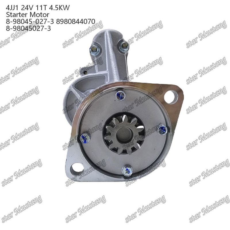4JJ1 इंजन स्टार्टर मोटर 24V 11T 4.5KW 8-98045-027-3 8980844070 8-98045027-3 ISUZU इंजन स्पेयर पार्ट्स के लिए