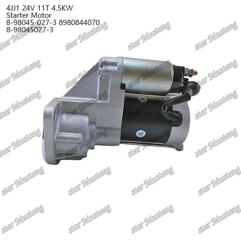 4JJ1 इंजन स्टार्टर मोटर 24V 11T 4.5KW 8-98045-027-3 8980844070 8-98045027-3 ISUZU इंजन स्पेयर पार्ट्स के लिए