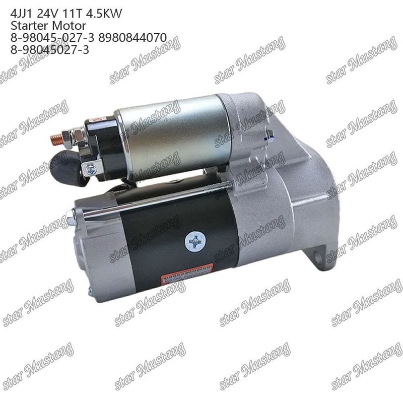 4JJ1 इंजन स्टार्टर मोटर 24V 11T 4.5KW 8-98045-027-3 8980844070 8-98045027-3 ISUZU इंजन स्पेयर पार्ट्स के लिए