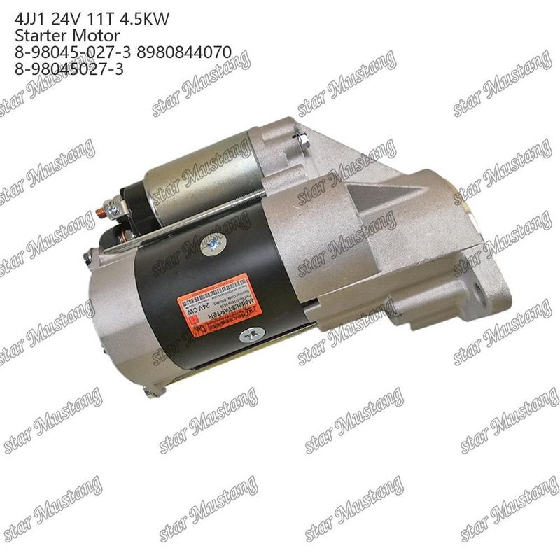 4JJ1 इंजन स्टार्टर मोटर 24V 11T 4.5KW 8-98045-027-3 8980844070 8-98045027-3 ISUZU इंजन स्पेयर पार्ट्स के लिए