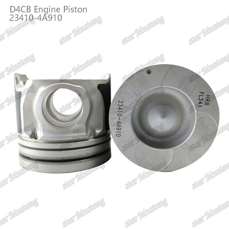 हल्के वजन पिस्टन D4CB 52mm मध्यम प्रवाह दर के लिए दहन कक्ष 23410-4A910