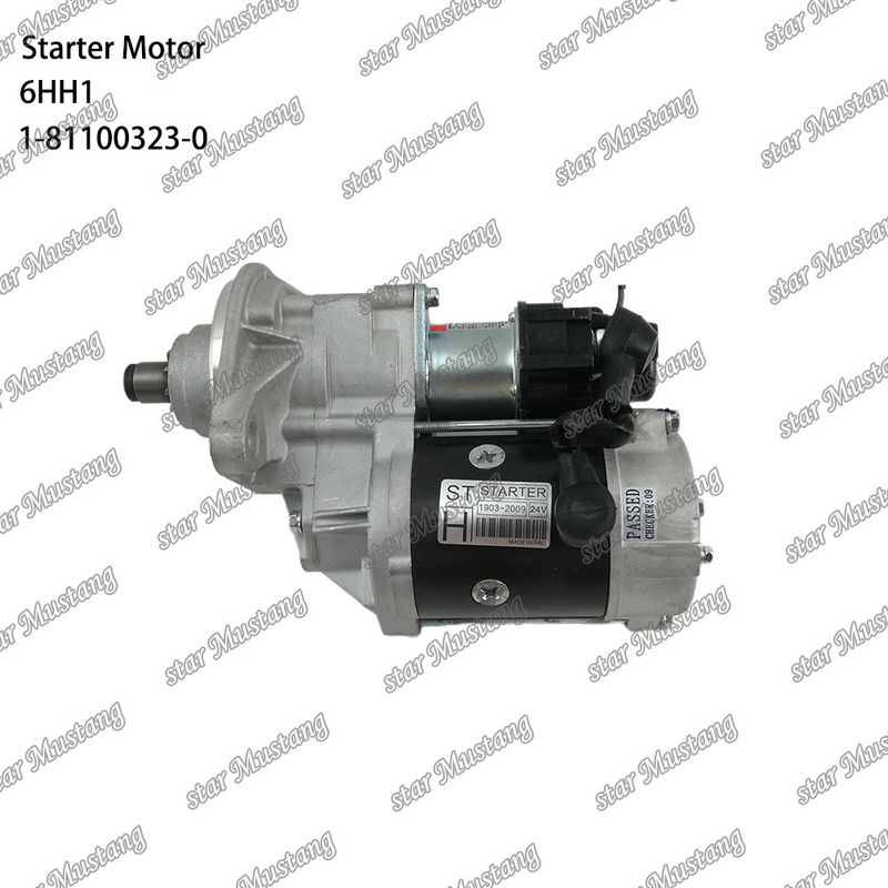 स्थिति 6HH1 इंजन स्टार्टर मोटर 11T 24V 5.0KW 1-81100323-0 1-81100307-0 ISUZU इंजन स्पेयर पार्ट्स के लिए