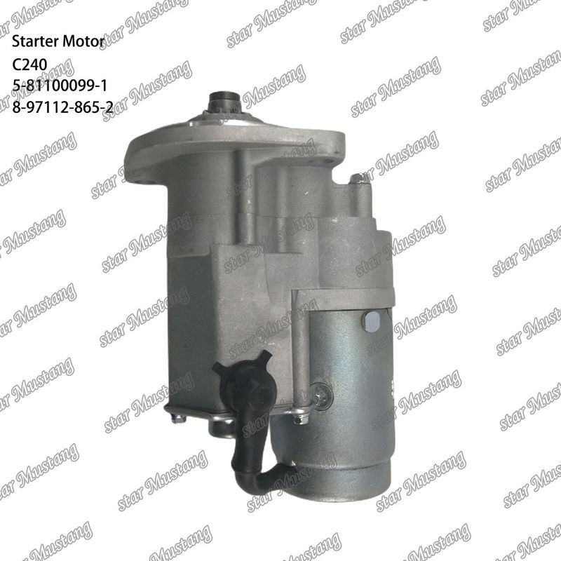 C240 इंजन स्टार्टर मोटर 9T 12V 5-81100099-1 8-97112-865-2 ISUZU इंजन स्पेयर पार्ट्स के लिए
