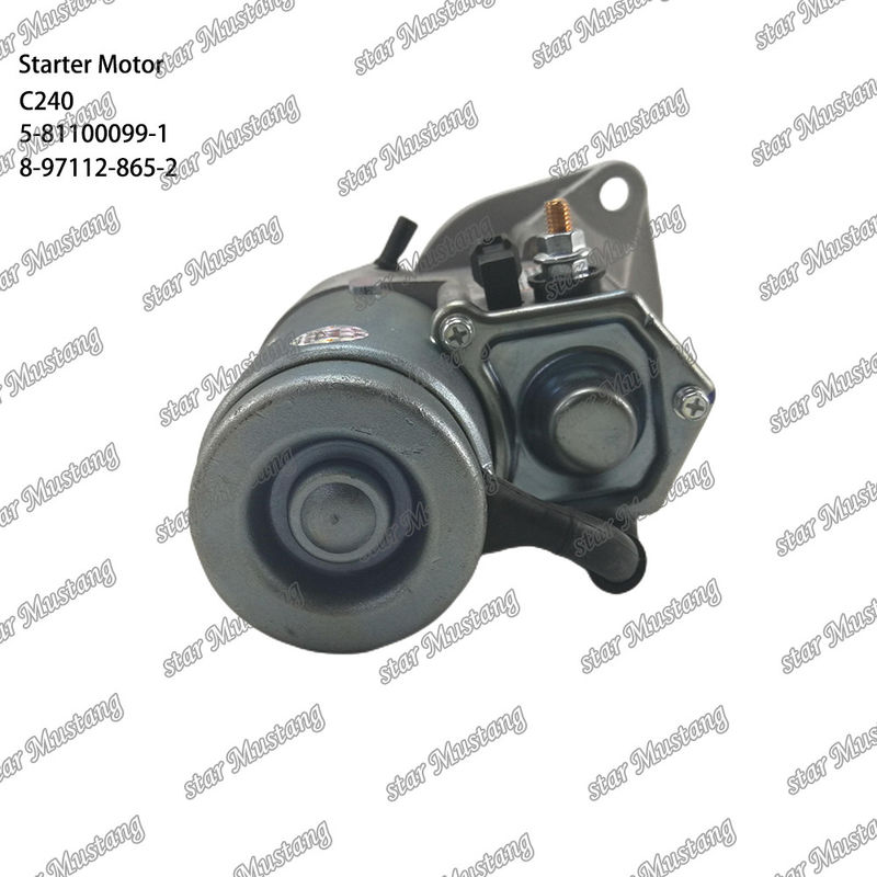 C240 इंजन स्टार्टर मोटर 9T 12V 5-81100099-1 8-97112-865-2 ISUZU इंजन स्पेयर पार्ट्स के लिए