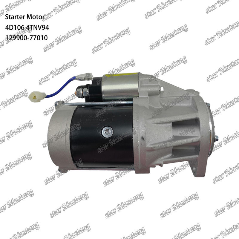 4D106 4TNV94 इंजन स्टार्टर मोटर 12V 9T 4.5KW YANMAR इंजन स्पेयर पार्ट्स के लिए