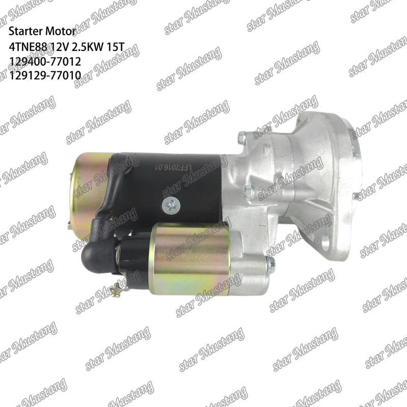4TNE88 इंजन स्टार्टर मोटर 12V 2.5KW 15T 129400-77012 129129-77010 YANMAR इंजन स्पेयर पार्ट्स के लिए