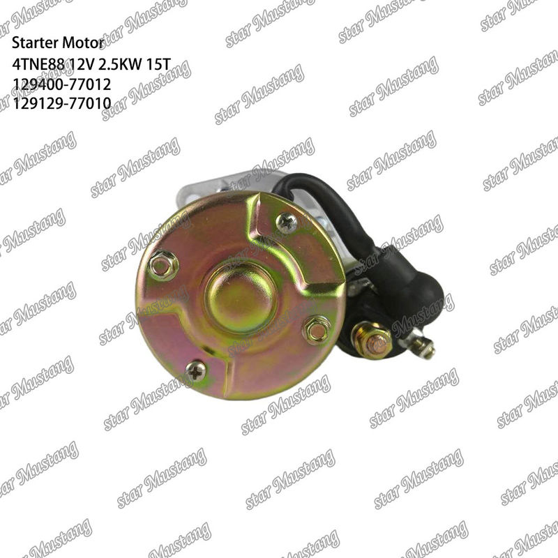 4TNE88 इंजन स्टार्टर मोटर 12V 2.5KW 15T 129400-77012 129129-77010 YANMAR इंजन स्पेयर पार्ट्स के लिए