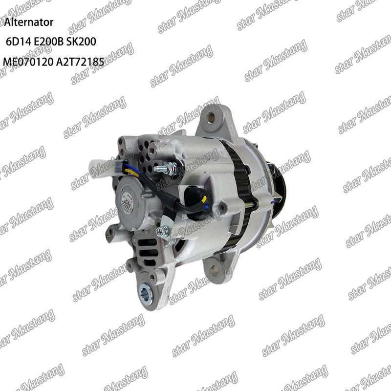 अल्टरनेटर 6D14 E200B SK200 24V 35A ME070120 A2T70772 A2T72185 Mitsubishi इंजन स्पेयर पार्ट्स के लिए उपयुक्त