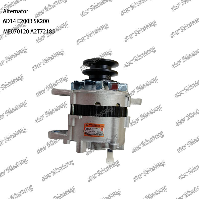 अल्टरनेटर 6D14 E200B SK200 24V 35A ME070120 A2T70772 A2T72185 Mitsubishi इंजन स्पेयर पार्ट्स के लिए उपयुक्त