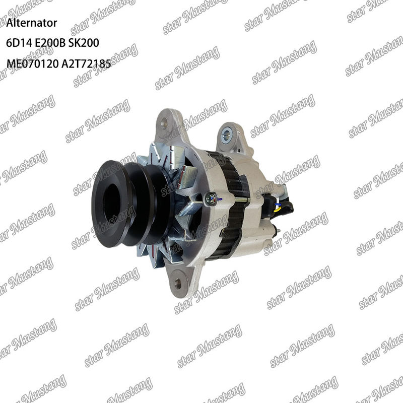 अल्टरनेटर 6D14 E200B SK200 24V 35A ME070120 A2T70772 A2T72185 Mitsubishi इंजन स्पेयर पार्ट्स के लिए उपयुक्त