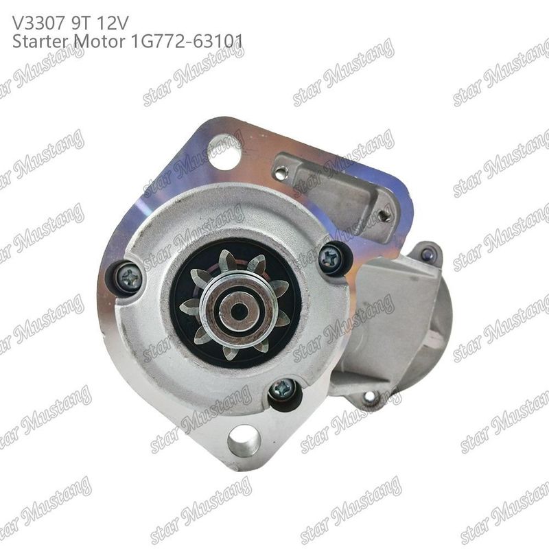 स्टार्टर मोटर V3307 9T 12V 1G772-63101 कुबोटा इंजन पार्ट्स के लिए उपयुक्त
