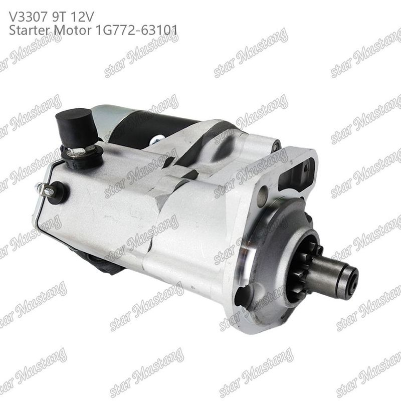 स्टार्टर मोटर V3307 9T 12V 1G772-63101 कुबोटा इंजन पार्ट्स के लिए उपयुक्त