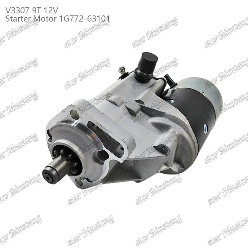 स्टार्टर मोटर V3307 9T 12V 1G772-63101 कुबोटा इंजन पार्ट्स के लिए उपयुक्त