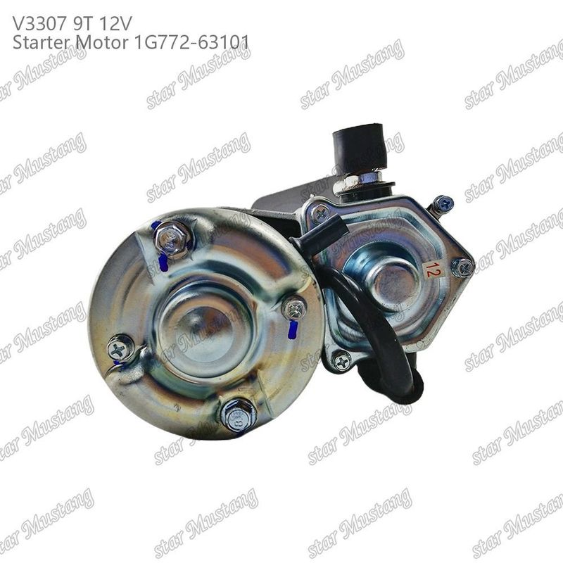 स्टार्टर मोटर V3307 9T 12V 1G772-63101 कुबोटा इंजन पार्ट्स के लिए उपयुक्त